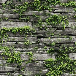 Giấy dán tường Hàn Quốc giả đá rêu xanh 87029-1