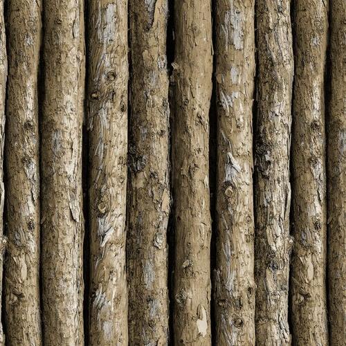 Giấy dán tường 3D giả cây gỗ tự nhiên